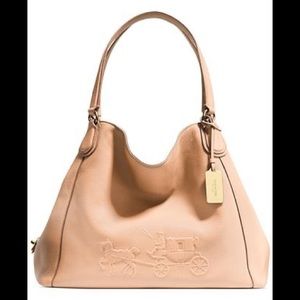 Coach Leather Embossed Horse Carriage Shoulder Bag